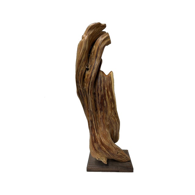 Chinese Cypress Wood Carved Bodhisattva Kwan Yin Tara Statue For Sale - Image 9 of 10