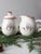 Farmhouse Vintage Royal Season Stoneware Snowman Creamer & Sugar Bowl Set For Sale - Image 3 of 10