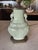Japanese Antique Japanese Celadon Elephant Lamp With Rh Silk Shade For Sale - Image 3 of 6