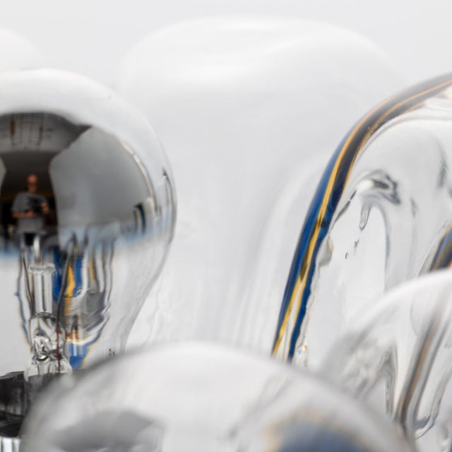 Space Age Table Lamp in Hand-Blown Murano Glass from Targetti Sankey, Italy, 1970s For Sale - Image 12 of 16