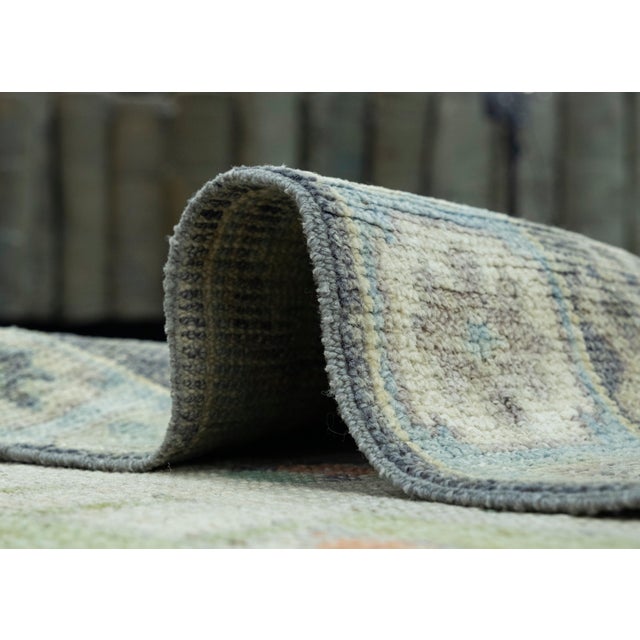 Textile Turkish Oushak Runner Rug 2'10" x 18'8" #17229 For Sale - Image 7 of 8