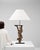 1900s Italian Wood Carved Table Lamp On Metal Base For Sale - Image 18 of 18