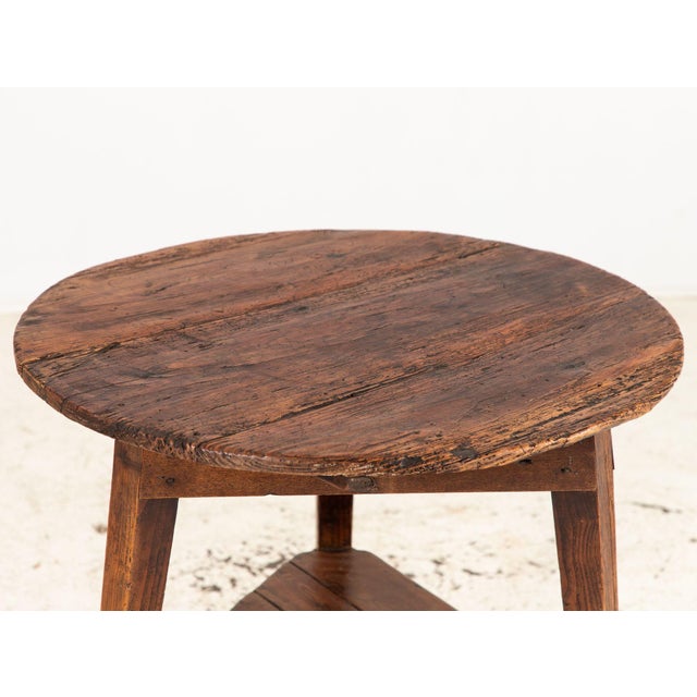 Late 19th Century 19th Century English Fruitwood Cricket Pub Table For Sale - Image 5 of 9