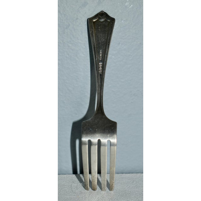 Silver Vintage Sterling Silver 4" Demitasse Fork For Sale - Image 8 of 13