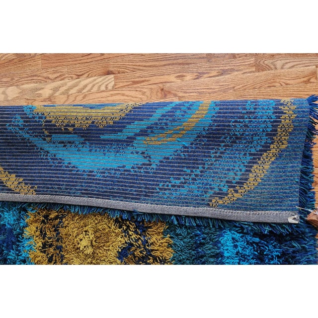 Textile Ege Tæpper Sun Burst Rya Rug For Sale - Image 7 of 9