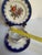 Vintage 1950's Kunst Hummendorf Kronack Bavaria Germany Porcelain Tea Set Trio Cobalt Blue Gold Tea Cup Saucer Dessert Plate For Sale - Image 13 of 18