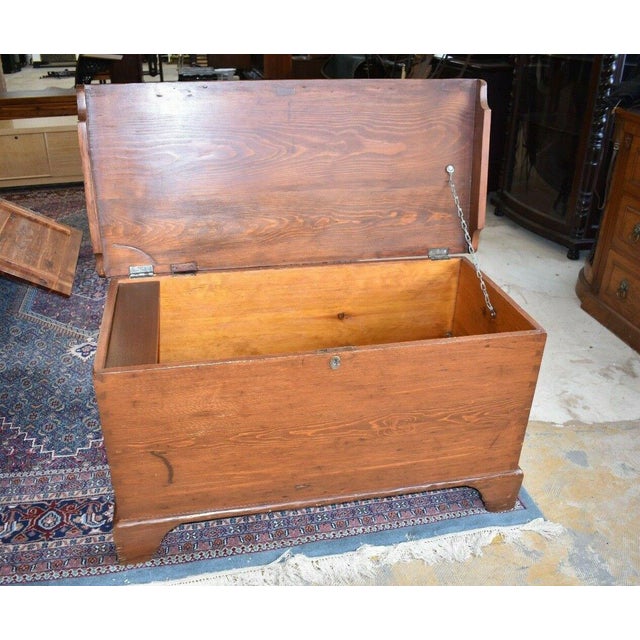 Antique Dovetailed Wooden Blanket Chest Chairish