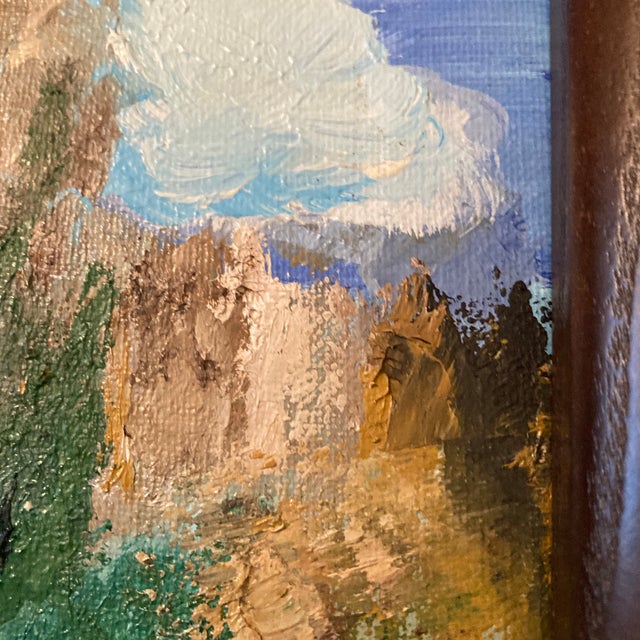 Mid-Century Modern Mid-Century Modern Figural Expressionist Desert Trail Landscape Painting - Framed For Sale - Image 3 of 12