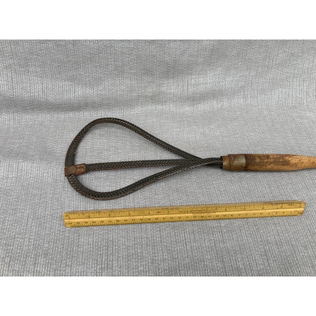 Antique Wood Woven Metal Rug Beater Herkules For Sale - Image 11 of 12