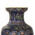 Blue Pair 25" Antique Large Chinese Figural & Floral Cloisonne Enameled Urns C1920 For Sale - Image 8 of 14
