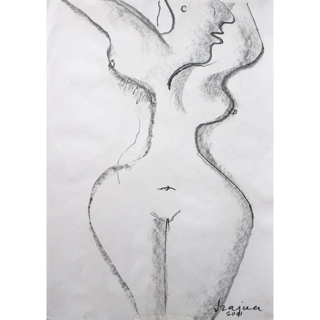 2000 - 2009 Józef Szajna, Untitled, 2001, Charcoal on Paper For Sale - Image 5 of 5