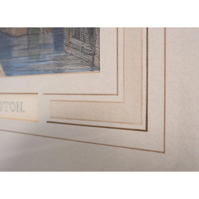 Vintage Colored Engravings of Principal Front of Capitol For Sale - Image 4 of 8