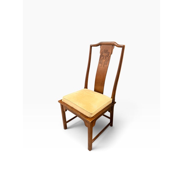 Chinoiserie 1970s Raymond Sobota for Century Furniture Chin Hua Burl Wood Desk & Chair For Sale - Image 3 of 15