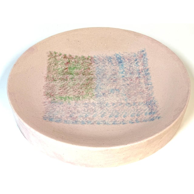 Guido Gambone Monumental Abstract Studio Pottery Bowl/ Charger, Italy For Sale - Image 14 of 14