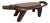 Vintage Mali Wood Tribal Lizard Stool Bench For Sale