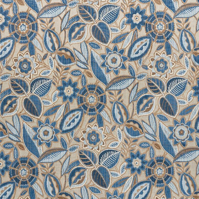 This stylized botanical uses a strie effect and plenty of lush texture to give a graphic, Deco-esque pattern an incredible...