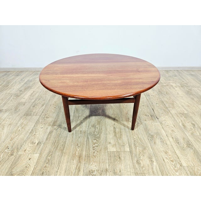 Round Teak Model 59 Coffee Table by Niels Bach, Denmark, 1960s For Sale - Image 13 of 16