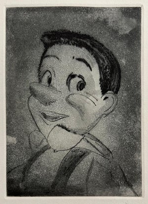 Jim Dine, Small Pinocchio Aquatint Etching Jim Dine Pop Art Print, 1999