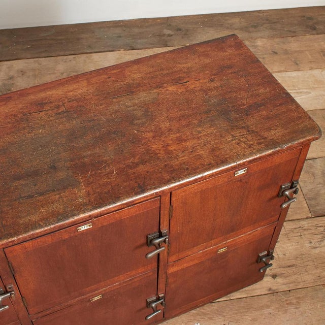 Vintage Wooden Storage Lockers, 1950s For Sale - Image 9 of 13