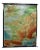 Vintage France Benelux Countries, South England Rollable Map Wall Chart For Sale