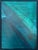 Wood Modern Organic Coastal Diptych Painting in Turquoise & Deep Teal by Stacey Warnix For Sale - Image 7 of 8