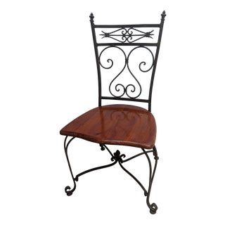 Wrought-Iron Metalwork Chair For Sale