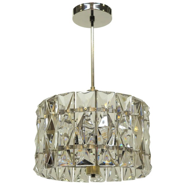 1960s Kinkeldey Prism Faceted Crystal Pendant For Sale - Image 13 of 13