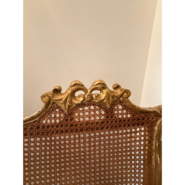 Early 18th Century Italian Louis XIV Giltwood Caned Settee For Sale In Palm Springs - Image 6 of 8