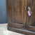Late 20th Century English Oak Glass Top Doors With Paneled Bottom Doors Corner Cupboard For Sale - Image 16 of 16