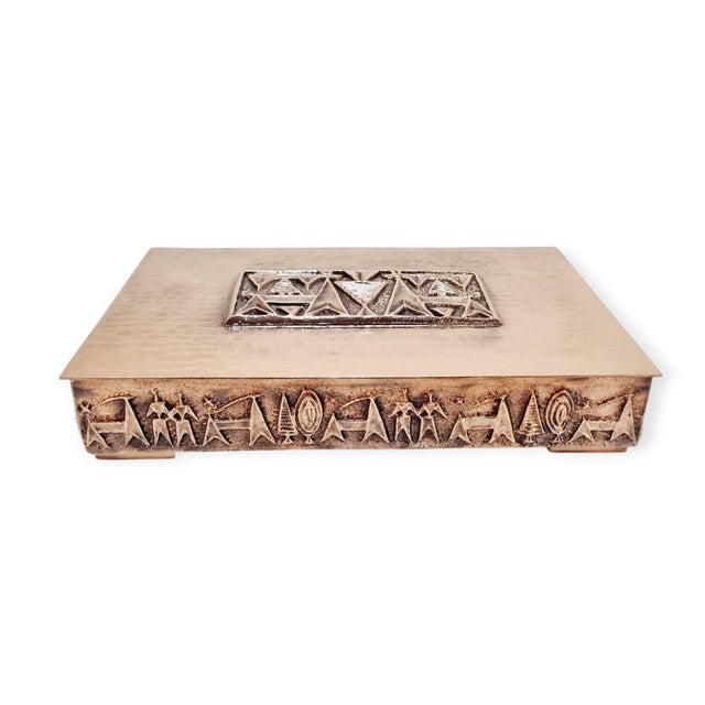 Mid-Century Modern Copper Cigar Box by Ilona Jónás, 1970s For Sale - Image 12 of 12