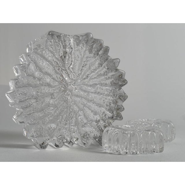 Nautilus Art Glass Vase and Candlesticks by Willy Johansson, Norway, 1960s, Set of 3 For Sale - Image 12 of 18