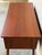 Teak 6-Drawer Executive Writing Desk With Sculpted Handles Vintage Mid-Century Modern 1960s For Sale - Image 10 of 10