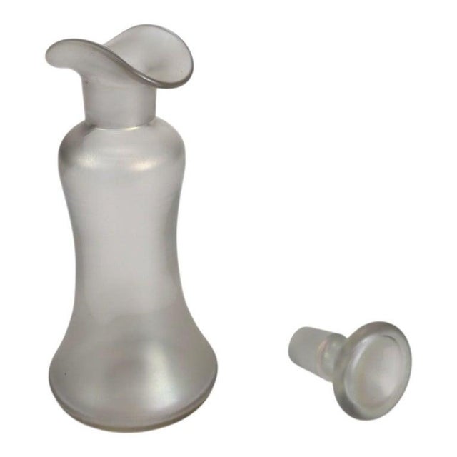 Glass Antique Steuben Verra De Soie Glass Decanter C1920 For Sale - Image 7 of 11