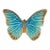 Bordallo Pinheiro Cloudy Butterflies by Claudia Schiffer Butterfly Wall Piece, Aqua, 11" For Sale
