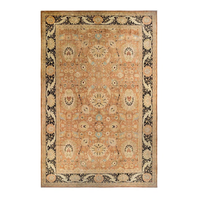 Mogul Collection Hand-Knotted Area Rug - Brown 12' 0" x 18' 6" For Sale - Image 9 of 9