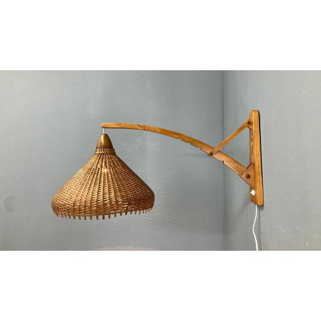 Mid-Century Adjustable Wall Lamp attributed to Pokrok Zilina, 1962 For Sale - Image 11 of 15