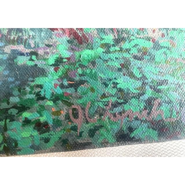 Late 20th Century Impressionist Landscape: "Lush Brook" by j.c. Lynch For Sale - Image 12 of 13