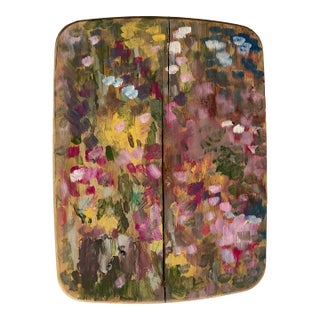 Artist’s Vintage Painters Palette Wood Wall Sculpture For Sale
