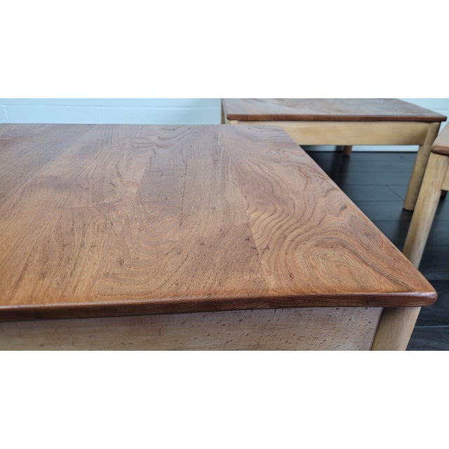 Square Side Tables from Ercol, 1980s, Set of 3 For Sale - Image 9 of 13