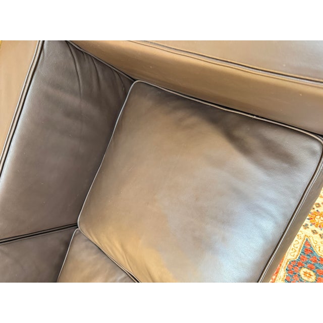 Modern Classics Corbusier Style Petite Loveseat For Sale - Image 10 of 12