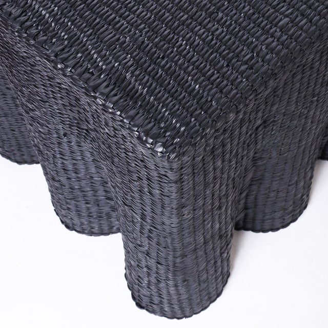 2020s Pair of Black Square Ghost Drapery Stands For Sale - Image 5 of 9