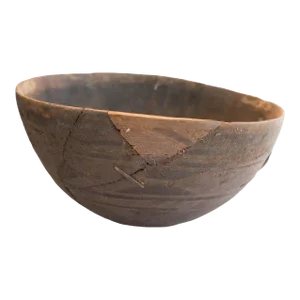 Antique African Hand Carved Wooden Bowl