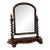 Antique Dresser Mirror Mahogany Flame Bun Feet For Sale