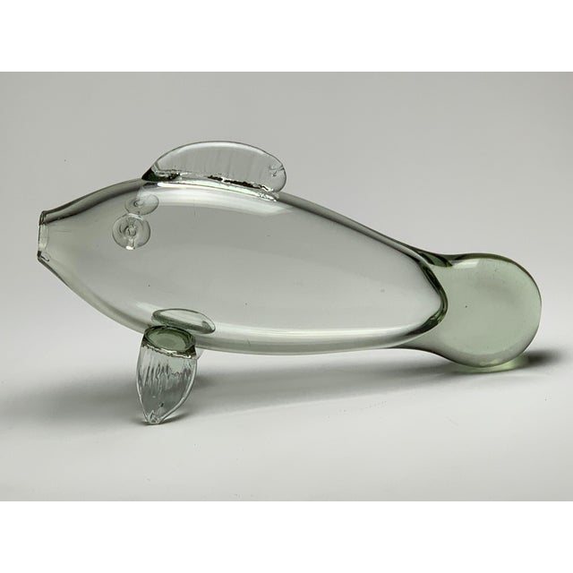 1980s 1980s Hand Blown Glass Fish Decor For Sale - Image 5 of 5