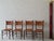 Teak Dining Chairs with Patinated Cane Seats and Backs after Gio Ponti, Italy, 1950s, Set of 4 For Sale - Image 12 of 16
