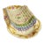 Antique French Majolica Asparagus Serving Dish With Molded Cradle & Floral Rim, Circa 1900 For Sale