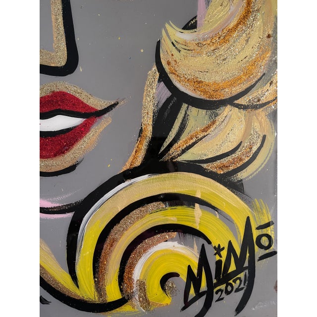 Abstract Rare “Marilyn Monroe”, Peter Keil and MiMo (Mike Mozart) Collaboration For Sale - Image 3 of 8