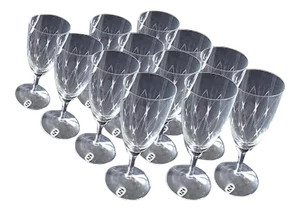 Crystal Champagne Flutes from Schott Zwiesel, 1950s, Set of 12