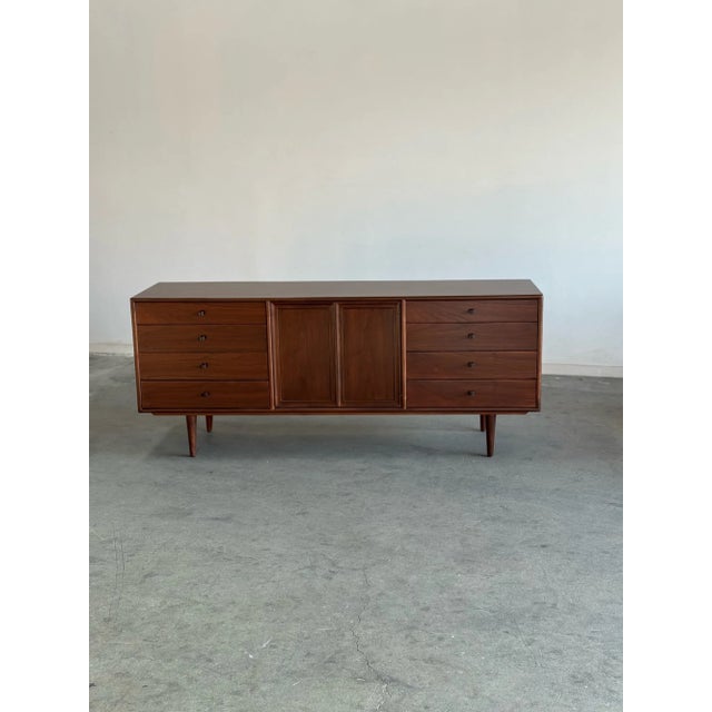 Wood 1960s Triple Dresser by Drexel For Sale - Image 7 of 12