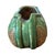 1920s Antique Asian Pottery Scholar's Object, Green Crackle Glaze With Blue Dragon Relief For Sale - Image 5 of 7